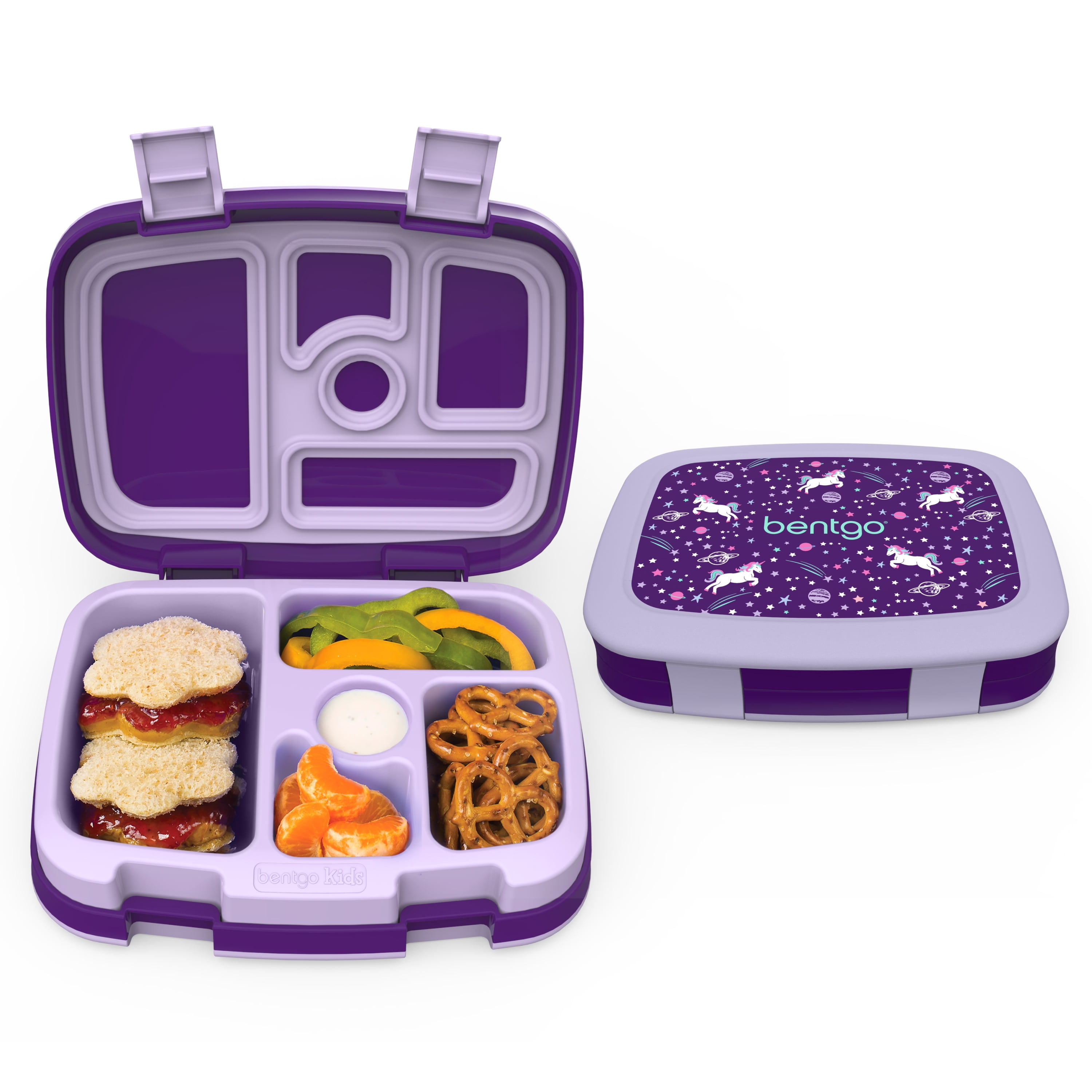 5-Compartment Bento-Style Lunch Tropical Details about   Bentgo Kids Prints Leak-Proof 