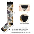 thumbnail image 3 of FORMRS Womens Knee High Socks Casual Long Thick Travel Daily Wear, 2 Pairs, Colorful Floral, 3 of 6