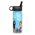 thumbnail image 2 of Lsque Bluey Pattern 18oz Sports Insulated Kettle With Straw Insulated Water Bottle Insulated Tumbler For Men Womans Sports Insulated Kettle, 2 of 8