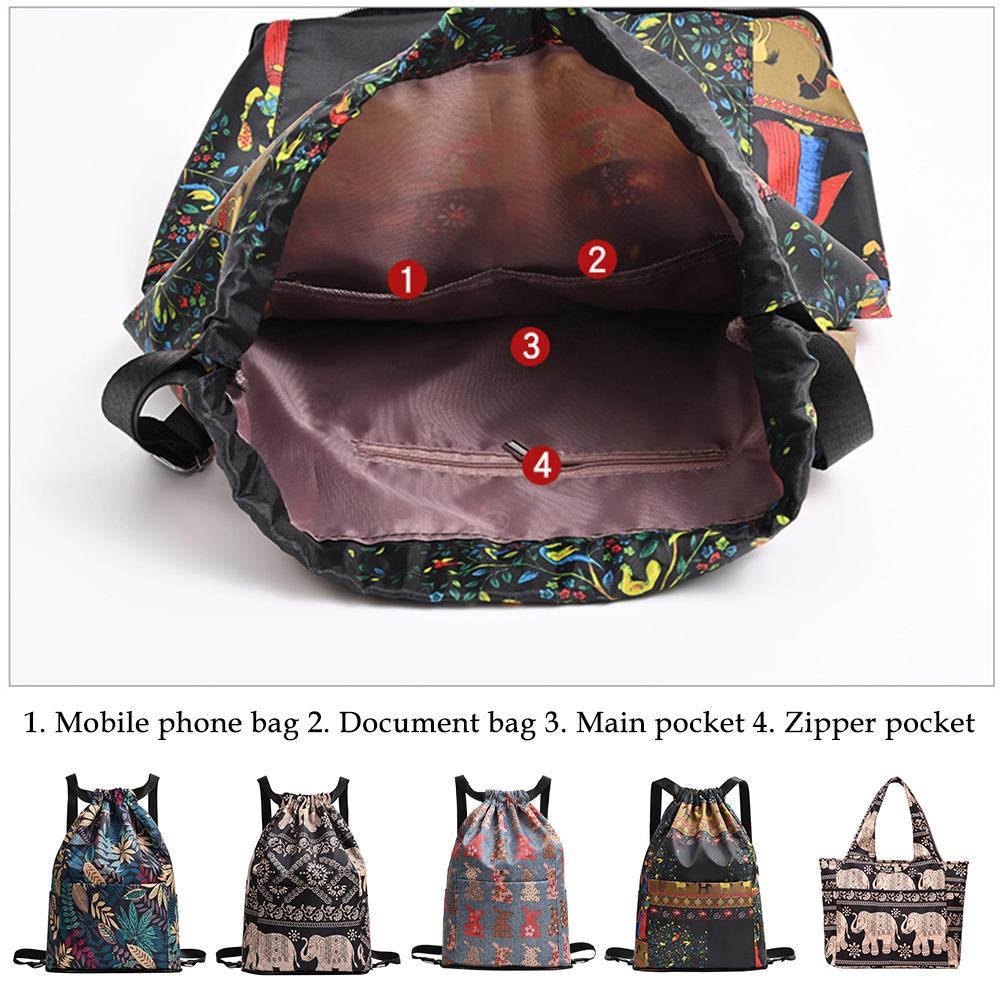 Leakproof Drawstring Backpack Large Capacity Waterproof Foldable Drawstring Backpack Bag: Foldable Waterproof Sack - Large  main image 2