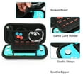 thumbnail image 4 of Carrying Case Compatible with Nintendo Lite Cover Case Tempered Glass Screen Protector Games Card 6 Thumb Grip Caps Compatible with Nintendo Switch Lite Accessories Kit, 4 of 10