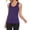 Purple, variant on Rvasteizo Womens Tank Tops Sleeveless Sport Workout V Neck Back Cut Out Solid Light Summer Breathable Ladies Fitness Training Blouse
