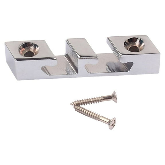 WHAMVOX Zinc Alloy Metal Roller String Retainer Tree Guide for 3 String Guitar Bass Parts (Chrome Color)