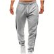 thumbnail image 5 of Pantalones largos de moda para hombre con cordón, cintura elástica, color sólido, pantalones casuales largos de chándal, pantalones para hombre, 5 of 5