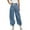Blue, variant on YYUIJK Y2k Cargo Jeans Women Multi Pocket Baggy Denim Pants Vintage Flap Pocket Trousers Straight Leg Jeans Blue L