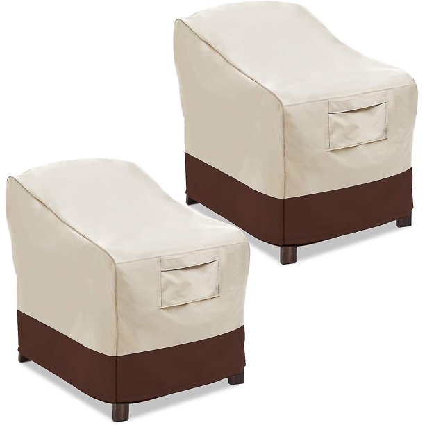 1 paquete de fundas para sillas de Patio, funda para asiento profundo para salón, fundas para muebles de exterior