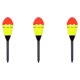 thumbnail image 1 of Wosthever 3 uds flotadores de pesca palo boya de agua salada flotador portátil Mini corriente río suministro Bobber accesorios al aire libre Pescar Rojo y amarillo, 1 of 6