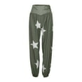 thumbnail image 4 of Bibifish Women's Pants Loose Star Print Plazzo Pants Plus Size Lantern Style Long Pants Casual Soft Daily Loungewear Comfortable Fashion Wear Trousers, 4 of 8