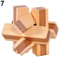 thumbnail image 2 of Cheers Wooden Kongming Lock Brain Teaser Puzzle Children Adults Educational Game Toy, 2 of 7