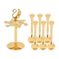 thumbnail image 2 of Coffee Spoon Set, 6Pcs Zinc Alloy Dessert Spoons with Swan Base Holder Tea Spoon Set for Fruit Stirring Mixing Sugar Ice Cream Cake, 2 of 8