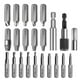 thumbnail image 1 of Juego de extractores de tornillos pelados dañados de 33 piezas para tornillos rotos Juego de removedores de tornillos rotos HSS multiusos, 1 of 8