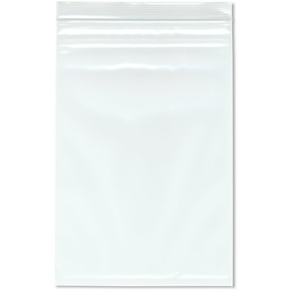 Plymor 8" x 12" (Pack of 100), 4 Mil Heavy Duty Zipper Reclosable Plastic Bags