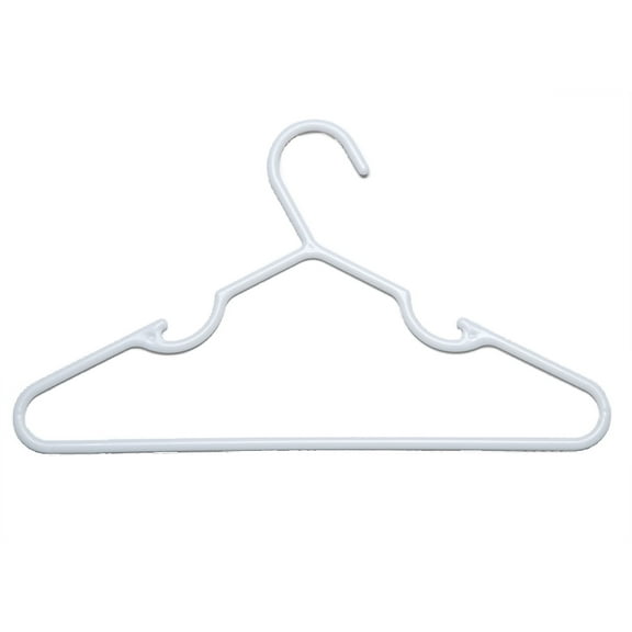Delta Children Infant and Toddler Plastic Clothing Hangers, 100 Pack, White