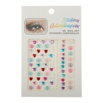 Unique Bargains 1 Pc Charming Face Rhinestone Stickers for Concert Assorted Color