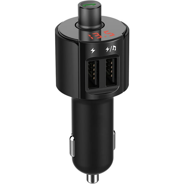 Transmisor FM Bluetooth para coche, adaptador de radio inalámbrico, reproductor MP3 y cargador USB