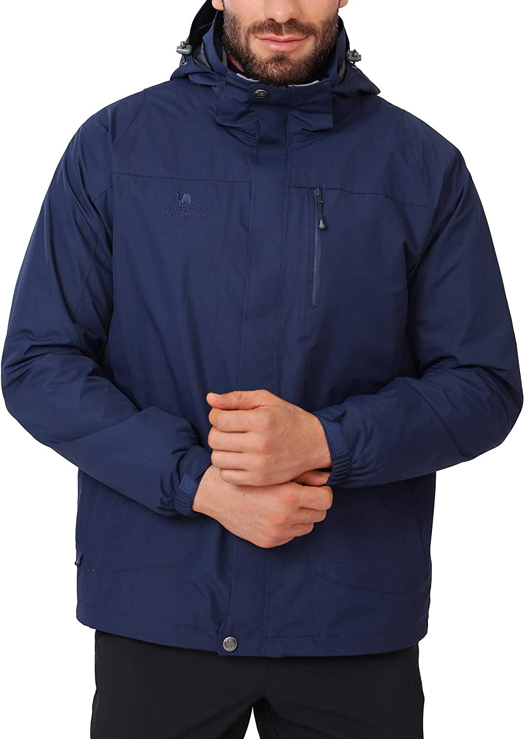 CAMEL Men's Waterproof Ski Jacket 3-in 