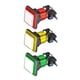 thumbnail image 4 of Juego de botón pulsador 34x34 cuadrado interruptor iluminado LED de 12V con microinterruptor para arcade de video 5 colores 5 piezas, 4 of 5