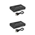 thumbnail image 4 of Seitruly Lector de tarjetas USB 2.0 Adaptador de lector de tarjetas TF CF Mini SDHC MMC MS Dispositivo de lectura Negro 2Conjunto, 4 of 6