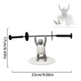 thumbnail image 5 of 3D Printed Mr. T Weightlifter Toilet Paper Holder - Strongman Bathroom Decor, Unique Roll Holder & Roll Dispenser Bathroom Storage, 5 of 5
