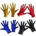 thumbnail image 5 of Fashion Belly Iatin Dancing Gothic Punk Club Handwear Performance Mittens Dancing Gloves Shining Sequins Gloves ROSE RED, 5 of 8