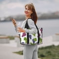 thumbnail image 5 of Travel Duffle Bag blue green purple Grape Travel Tote Bags Carry on Luggage Waterproof Weekender Bags with Top Handle Adjustable Shoulde Strap for Travel Gym, 5 of 5