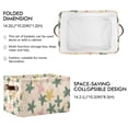 thumbnail image 2 of Yayeee 2 Pack Canvas Storage Basket with Handles for Shelves Fabric Bins Closet Organizer, Pastel Pink Stars, 2 of 8