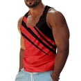thumbnail image 1 of Mens Summer Surf Beach Tank Top Casual Breathable Sleeveless Top Loose Print Tank Top2XL, 1 of 5