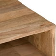 thumbnail image 3 of Hunter SOLID MANGO WOOD Metal 22 " W Square Industrial End Side Table in Natural, 3 of 8
