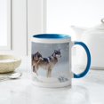thumbnail image 4 of CafePress - Pack Of Wolves During Winter Mugs - 11 oz Ceramic Mug - Novelty Coffee Tea Cup, 4 of 4