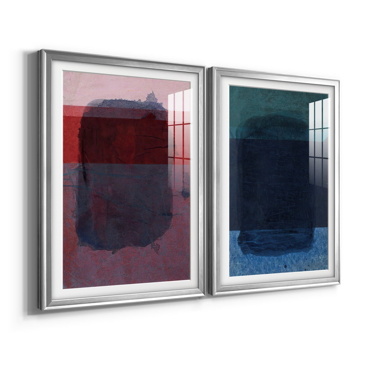 Wexford Home Remembering Rothko I Premium Framed Print, 26.5" x 36.5" - Ready to Hang, Silver (Set of 2)
