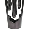 thumbnail image 5 of DecMode 19" Abstract Drip Black Aluminum Metal Vase with Melting Designed Body, 5 of 13