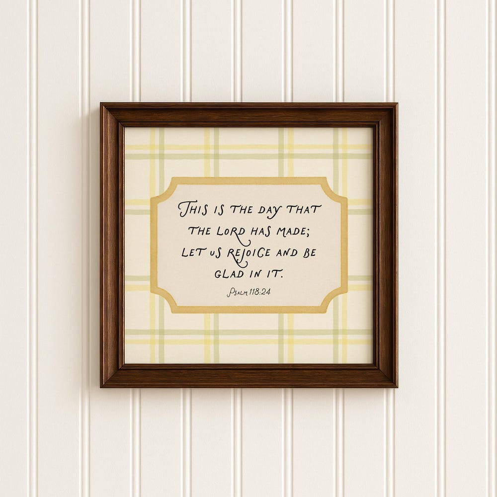 Inspirational Bible Verse Print: Christian Home Decor ) Home Decor Office Wall Art