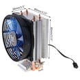 thumbnail image 5 of Gieenan CPU Cooler Master 2 Pure Copper Heat-pipes Fan with Blue Light Freeze Tower Cooling System with PWM Fans, 5 of 13