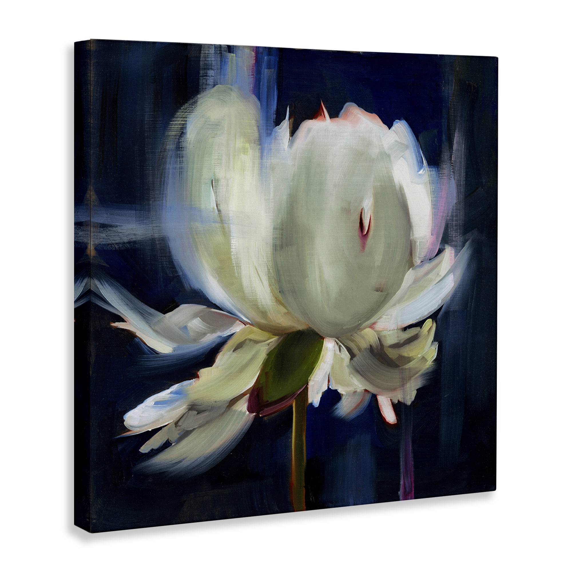 Stupell Industries Abstract Painted Flower Botanical & Floral Painting Gallery Wrapped Canvas Art Print Wall Art, 36 x 36