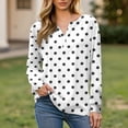 thumbnail image 6 of Spring Summer Tops for Women 2026 Loose Casual Long Sleeve Shirts Trendy V Neck Graphic Tees Ladies Button Down Blouses, 6 of 6
