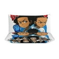 thumbnail image 3 of The Boondocks Printing Bedding Sets Decorative 3 Pieces Bedding Set(1 Duvet Cover Set 2 Pillow Shams) 86"x70", 3 of 8