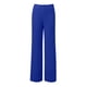 thumbnail image 4 of Pantalones acampanados de gasa de cintura alta para mujer: parte trasera elástica, cremallera lateral, tejido fluido, para bodas y cócteles, 4 of 6