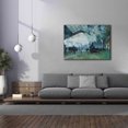 thumbnail image 3 of Epic Graffiti 'Ariival Of The Normandy Train' by Claude Monet, Giclee Canvas Wall Art, 54"x40", 3 of 8