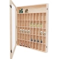thumbnail image 4 of Wooden Collectibles Display Box, 6 Tier Wall Mount Figure Display Case, 50 Compartments Curio Cabinet with Acrylic Dustproof Door for Small Objects Lockable Removable Shelves, 4 of 7