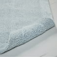 thumbnail image 6 of Better Trends 17" x 24" Premium Bathroom Rugs 100% Cotton Soft Reversible Tufted Bath Mat Water Absorbent Bath Rug Ideal for Bathroom Shower and Tub Use (Blue) Edge Collection, 6 of 6