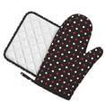 thumbnail image 2 of Disketp Red And White Polka Dots Oven Mitts And Potholders Bbq Gloves-Oven Mitts And Pot Holders With Recycled Infill Silicone Non-Slip Cooking Gloves For Cooking Baking Grilling, 2 of 9