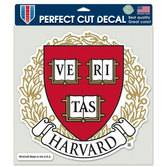 Wincraft 3208540811 Harvard Crimson Perfect Cut Decal - 8 x 8 in.