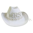 thumbnail image 2 of occidental Mujeres Sombrero de vaquero Apliques de flores Sombreros de Gorros Boda Novia Sombrero de de compromis , DONA SRA Yinane Sombrero de vaquero, 2 of 8