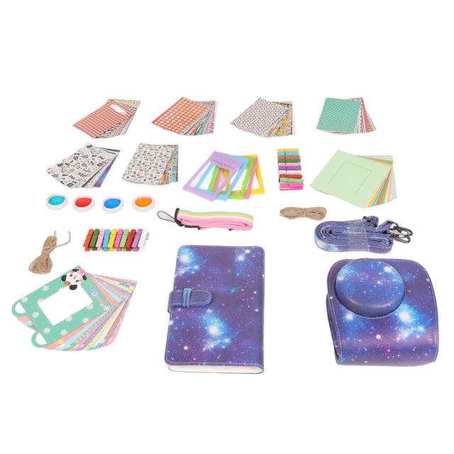 Camera Accessories Bundle Kit, Mini 11 Camera Case Set, Include Album, Film Stickers, Desk Frames, Hanging Frame, Filters, Strap