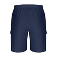 thumbnail image 2 of Yievot Men's Summer Beach Shorts 7 Inch Inseam Casual Drawstring Elastic Waist Linen Shorts with Pockets, 2 of 4