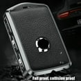 thumbnail image 3 of MYG Aluminium Leather Car Key Fob Case Cover Holder Shell For Volvo S60 S90 XC60 V90, 3 of 9