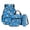 Blue-Soccer Ball, variant on Kuiaobaty Skull Flower Print Backpack Set with Pencil Case for Teens Stars Moon Print Backpack and Lunch Bag Set with Multi Pockets Backpack and Water Bottle Bag for School