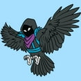 thumbnail image 2 of Men's Fortnite Raven Attack Graphic Tee Light Blue Medium, 2 of 4