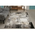 thumbnail image 2 of La Dole Rugs Cream Copper Gold Grey Metalic Rustic Abstract Patches Pattern Area Rug For Living Room Bedroom Dining Kitchen Tapis, 2 of 6