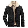 thumbnail image 2 of Vedolay Men's Jacket 2023 Men's Plus Size Casual Short Sleeve Cardigan Black,XL, 2 of 4